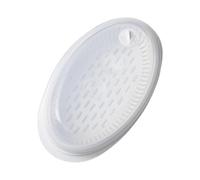 Zymoplas Piatto di Verdure per Cottura a Vapore in PP per Alimentare per Una Cottura Sana Piatto di Pesce al Vapore con Coperchio Contenitore per Pesce al in ABS