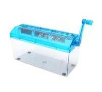 Zymoplas Piccolo distruggidocumenti per la casa Maniglia girevole manuale per una facile triturazione Distruggidocumenti per la casa Uk ABS per, Blu, Dimensioni: 27.5 * 11.5 * 14.5CM