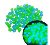 Zymoplas Pietra luminosa a forma di diamante per illuminazione esterna, molto adatta per l'architettura del paesaggio e la disposizione del giardino. Fluorite, blu+verde, 1000 pezzi