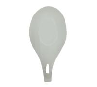 Zymoplas Poggia cucchiaio in silicone per una comoda esperienza di bere il tè PP Poggia cucchiaio Poggia cucchiaio Cucchiaio da cucina Pala, latte bianco, 1