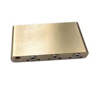 Zymoplas Ponte in ottone resistente con sistema tremolo per chitarra elettrica, con viti, 7,5 x 4 x 1,27 cm