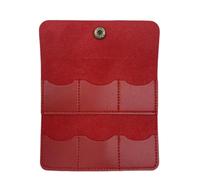 Zymoplas Porta plettri per chitarra in PU, accessori per amanti, regalo, mini plettro per chitarra, accessori per plettri, mini supporto per amplificatore, rosso