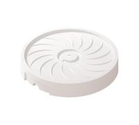 Zymoplas Portapiante con ruote per un comodo trasporto di piante da interno. Materiali robusti e affidabili realizzati con materiali robusti, bianco 26 cm