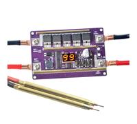 Zymoplas Saldatrice a punti 12V Kit fai da te Mini saldatura a punti portatile con penna PCB Li-batteria 0,05-0,3 mm Saldatrice per fogli