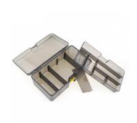 Zymoplas Scatole per Attrezzatura da Pesca Accessorio per Esca Multifunzionale Portatile Custodia per Custodia a 2 Strati con Kit di Attrezzi per Fibbia per la Riparazione