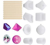 Zymoplas Scopri infinite possibilità Stampi in silicone versatili per arte in resina Kit di strumenti per stampi per arte resina per colata fai-da-te, B