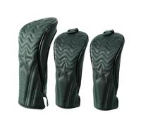 Zymoplas Set di 3 copri mazze da golf impermeabili in legno di alta qualità, copertura per mazze da fairway