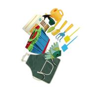 Zymoplas Set di attrezzi da giardino per bambini, perfetto per insegnare alla prossima generazione di giardinieri, pale da giardino in ABS, 4, set 4