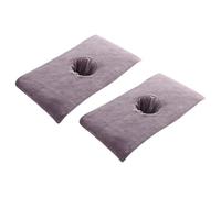 Zymoplas Set di copriletti per estetica per sedute di spa e cura della pelle, coprilettino per massaggi, 2 pezzi, coprilettino morbido con foro per il viso, B
