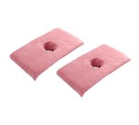 Zymoplas Set di copriletti per estetica per sedute di spa e cura della pelle, coprilettino per massaggi, 2 pezzi, coprilettino morbido con foro per il viso, E