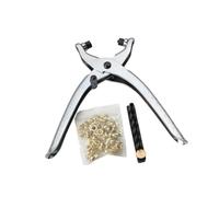 Zymoplas Set di pinze comode e facili da occhiellare con perforatore - Multiuso in acciaio al carbonio professionale e resistente