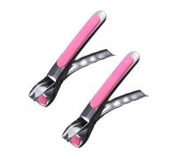 Zymoplas Sollevatore per piatti da 2 pezzi Raccogli senza sforzo piatti caldi con impugnatura comoda Clip antiscivolo in silicone per una presa più stabile, Rosa, Con cuscinetto in silicone
