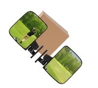 Zymoplas Specchietto per Carrello da Golf con Morsetto in ABS Durevole da 2 Pezzi, Ampio Campo visivo, Accessori per Carrello Golf, specchietti per per Auto Club, Vista Posteriore
