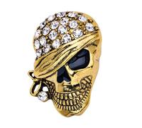 Zymoplas Spille da donna Spilla da petto in lega con strass Halloween Masculino Regali pirata Accessori per scialli per feste Homme