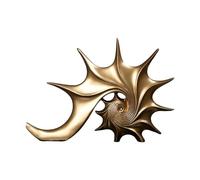 Zymoplas Statua di conchiglia astratta Pezzo d'arte Per unico per la decorazione creativa Statua di decorazioni per la casa lusso leggera creativa in resina, oro