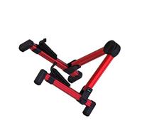 Zymoplas Supporto pieghevole universale premium per chitarre elettriche acustiche Musicisti in movimento Flessibile e ampio pratico, rosso