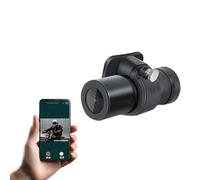 Zymoplas Telecamera per moto, telecamera HD 1080P per casco con registrazione in loop e sensore G, per bicicletta multifunzionale in ABS, antipioggia