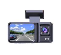 Zymoplas Telecamere montate sul cruscotto dell'auto Registrazione ad definizione Registrazione video ad definizione 1080P ABS con tachigrafo a batteria, Doppia