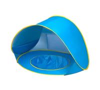 Zymoplas Tenda da spiaggia leggera per bambini, resistente e facile da montare, tenda da spiaggia per bambini, impermeabile, con protezione UV, blu
