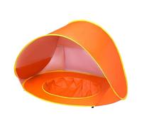 Zymoplas Tenda da spiaggia leggera per bambini, resistente e facile da montare, tenda da spiaggia per bambini, impermeabile, con protezione UV, arancia
