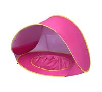 Zymoplas Tenda da spiaggia leggera per bambini, resistente e facile da montare, tenda da spiaggia per bambini, impermeabile, con protezione UV, Rosa rossa
