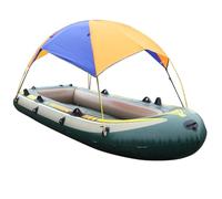 Zymoplas Tendalino per barche Tenda da sole Tenda a prova di pioggia Copertura per kayak Protezione solare Tenda da sole in PVC per esterni Pesca Kayak Surf Canoa, 4 persone