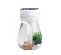 Zymoplas Umidificatore d'aria Umidificatori muti a sette luci a basso decibel Strumento di umidificazione portatile Camera da letto Decorazione regalo per ufficio, Bianco