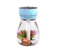 Zymoplas Umidificatore d'aria Umidificatori muti a sette luci a basso decibel Strumento di umidificazione portatile Camera da letto Decorazione regalo per ufficio, Blu