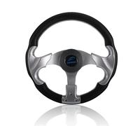 Zymoplas Volante per motoscafo a 3 Razze in Lega di Alluminio Console Centrale Timone per Sistema di sterzo Antiscivolo Parte Ricambio per Albero da 3/4 Pollici