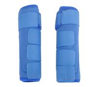 Zymothrix Stivali di Medicina Sportiva per Cavalli, Stivali protettivi Blu per Le Zampe dei Cavalli con Chiusura a Strappo, fasciature Traspiranti per la Parte Anteriore delle Zampe per l’al (l)