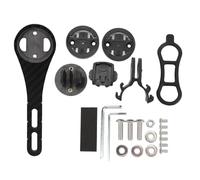 Zymothrix Supporto per Computer da Bici in Fibra di Carbonio per Manubrio, con Montaggio Frontale, Leggero, con 3 opzioni di Base per Wahoo, Posizione di visualizzazione estesa per mo