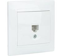 Zyna - Presa RJ45 da incasso, colore: Bianco - Zenitech