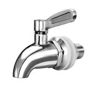 ZYNCUE Beccuccio erogatore per bevande, in acciaio inox, per vino, birra, tè, acqua, succo, rubinetto di ricambio con installazione da 12 mm o 16 mm