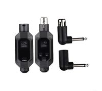 ZYNCUE Convertitore microfono senza fili XLR trasmettitore ricevitore sistema 2.4G per microfono dinamico mixer audio portata 80 m 5h durata batteria bassa latenza suono (1 in 1)