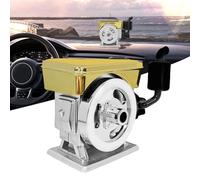 ZYNCUE Diffusore per auto con motore rotante a energia solare, purificatore d'aria per aromaterapia, compatibile con pastiglie profumate, argento e oro