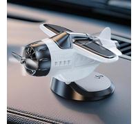 ZYNCUE Elica decorativa a energia solare rotante da combattimento per auto, con rilevamento della luce, colore giallo