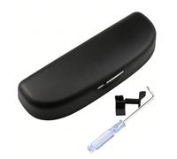 ZYNCUE Porta occhiali da sole - per V per Elysion 2013-2023, scatola per occhiali da sole con clip per aletta parasole, sicura e antiscivolo, accessorio per interni auto, grigio (nero)