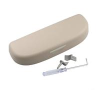 ZYNCUE Porta occhiali da sole - per V per Elysion 2013-2023, scatola per occhiali da sole con clip per aletta parasole, sicura e antiscivolo, accessorio per interni auto, grigio (beige)