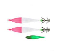 ZYNCUE Squid Jig Hook Set 2pcs con effetto bagliore e costruzione in acciaio inox per prestazioni affidabili in condizioni di scarsa illuminazione (C)