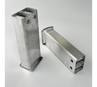 ZYNCUE Staffa di supporto paraurti anteriore in metallo per Tesla per modello 3 Y 2017-2022 parte 1109193-00- Estensione guida telaio riparazione crash lato sinistro destro argento