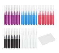 ZYNERY 50 spazzole interdentali, 5 colori spazzole dentali con coperchio, pulizia spazzola pulita interdentale, spazzole interdentali, diametro 2 mm, 2,2 mm, 2,5 mm, 3 mm, 4 mm