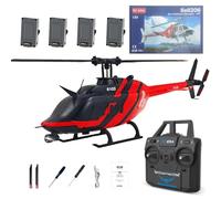 Zynflow RC ERA C138 - Elicottero radiocomandato per adulti, scala 1/30 Bell 206, con mantenimento dell'altitudine, flusso ottico e giroscopio a 6 assi, decollo/atterraggio con una chiave, colore