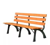 Zynqra Panca Da Giardino In Legno,panchina Esterno 2 Posti Gambe Metallo,con Schienale,resistente Alle Intemperie,struttura Ferro,per Terrazzo Balcone O Parco(150cm/59in)