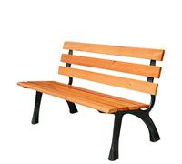 Zynqra Panca Da Giardino In Legno,panchina Esterno 2 Posti Gambe Metallo,con Schienale,resistente Alle Intemperie,struttura Ferro,per Terrazzo Balcone O Parco(120cm/47.2in)