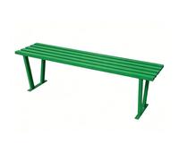 Zynqra Panchina da esterno per 2-3 persone,panca giardino,tubi zincati,resistente alle intemperie,sedia in metallo portico cortile e parco,colori a scelta(Green,180cm/70.8in)