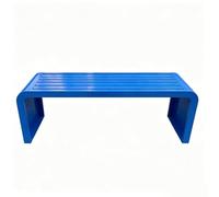 Zynqra Panchina Da Giardino 2-3 Posti,resistente Alle Intemperie,materiale Zincato,disponibile In Vari Colori,adatta Per Interni,esterni,patio,parco(Blue,150cm/59in)