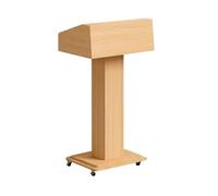 Zynqra Podio, Leggio, Pulpito Conferenze,4 Ruote,Inclinabile,Tavolo Presentazioni, Scrivania Discorsi Pubblici,per scuole, Case, seminari e chiese, Bianco (56 x 42x 111cm)(A)