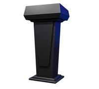 Zynqra Podio, Pulpito Conferenze,2 Scomparti, Ripiano Nascosto in Legno, per Auditorium, aule, conferenze, Matrimoni e Molto Altro Ancora，Disponibile in Diversi Colori(Black)