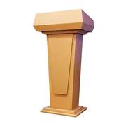 Zynqra Podio, Pulpito Conferenze,2 Scomparti, Ripiano Nascosto in Legno, per Auditorium, aule, conferenze, Matrimoni e Molto Altro Ancora，Disponibile in Diversi Colori(Gold)