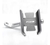 Zynther Barra porta cellulare per moto Specchio per navigatore Supporto girevole Staffa retrovisore CB500F CB500 CB 500 F Supporto per navigazione motociclistica(Mirror type Silver)